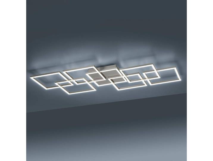 Q-Smart-Home Smart Home Deckenleuchte Q-Inigo, dimmbar, alu / grau / zink, für Wohn- / Esszimmer, Aluminium, Modern