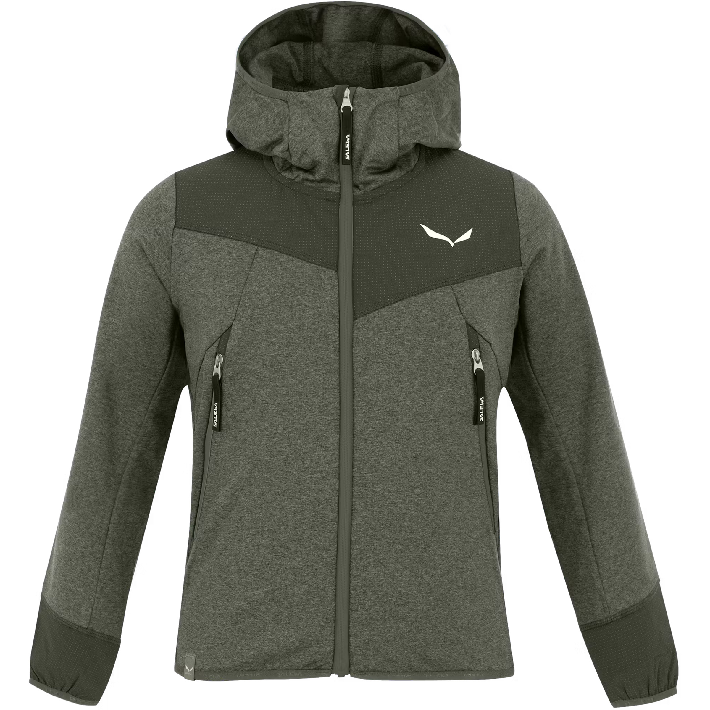 Salewa Agner Melange Kinder Fleecejacke oliv Größe 128 Trekking Isolierend