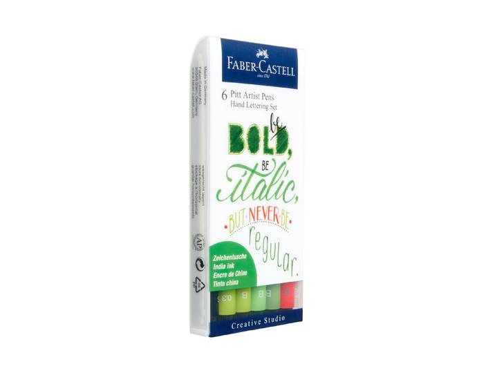 Faber-Castell Handlettering Artist Pen 6 Stück