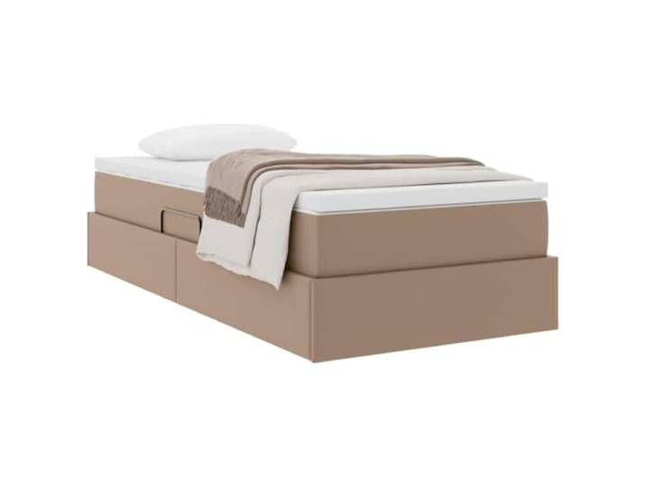 KTHLBRH Bett mit Stauraum und Matratze Cappuccino 90 x 200 cm Modernes Design, praktisch, maximaler Komfort, perfekt für Schlafzimmer