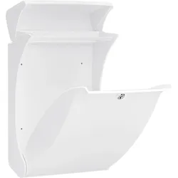 Burg Wächter, Briefkasten, Briefkasten Kunststoff BxHxT 271/419/129 mm Swing 4906 Ant anthrazit mit Klappe Öffnung (12.90 x 27.10 x 41.90 cm)