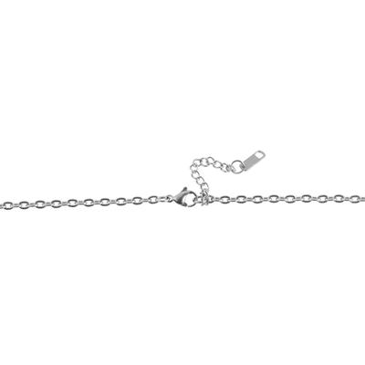 Kette ohne Anhänger ADELIA´S "Halskette mit Anhänger – Münze aus Edelstahl", silber, Halsketten, Damen, 48cm, Edelstahl, Ideal als Geschenk für besondere Anlässe
