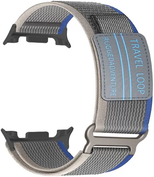 INF Nylon-Armband Blau-Grau kompatibel mit Samsung Watch 8 - Komfort und Stil