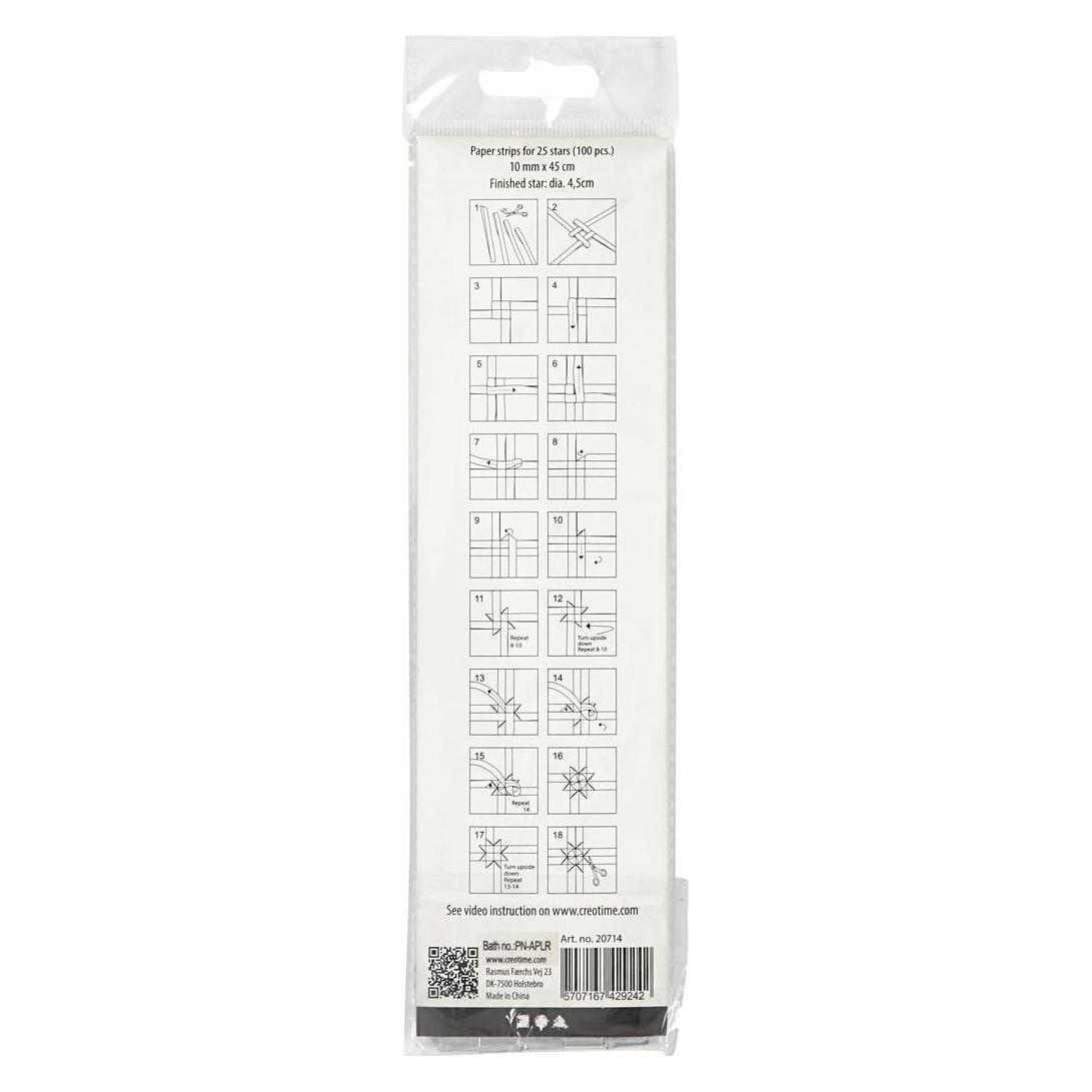 Creativ Company Paper Star Strips (100x) (5707167429242)