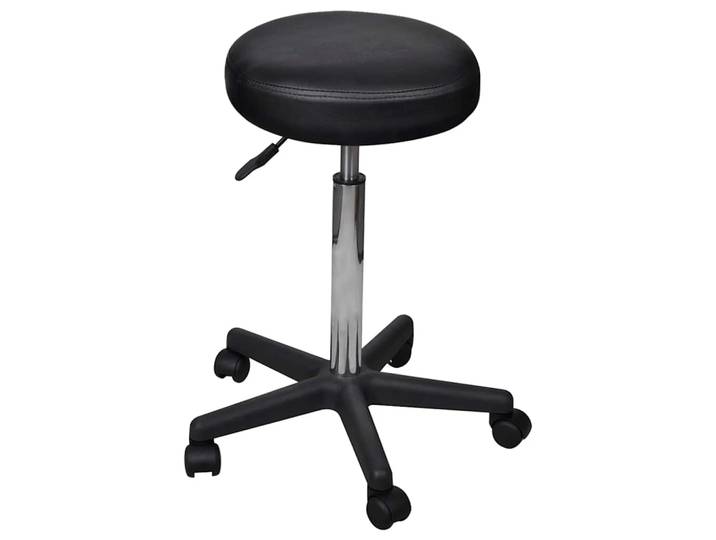vidaXL Bürohocker Schwarz