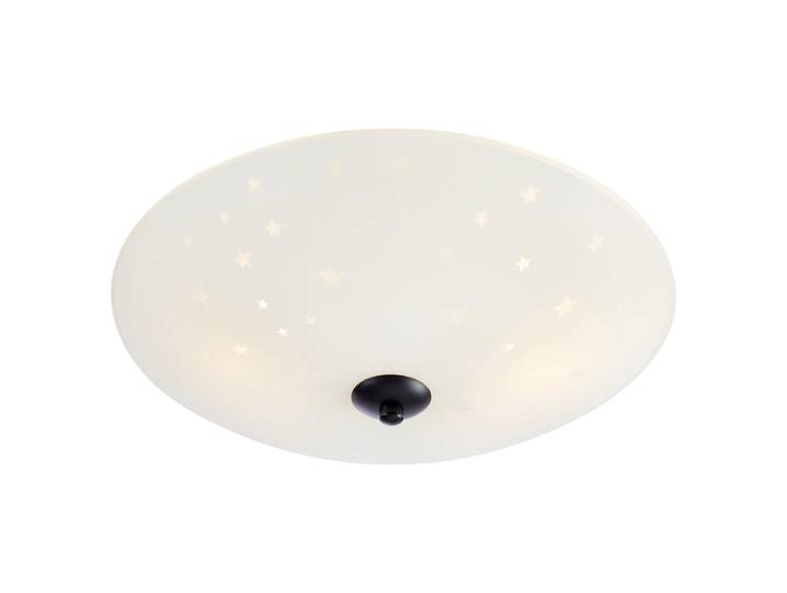 Plafonnier Zia 36 x 10 x 36cm Blanc Matériau : Métal Surface en métal : Laqué Type de métal : Fer E27