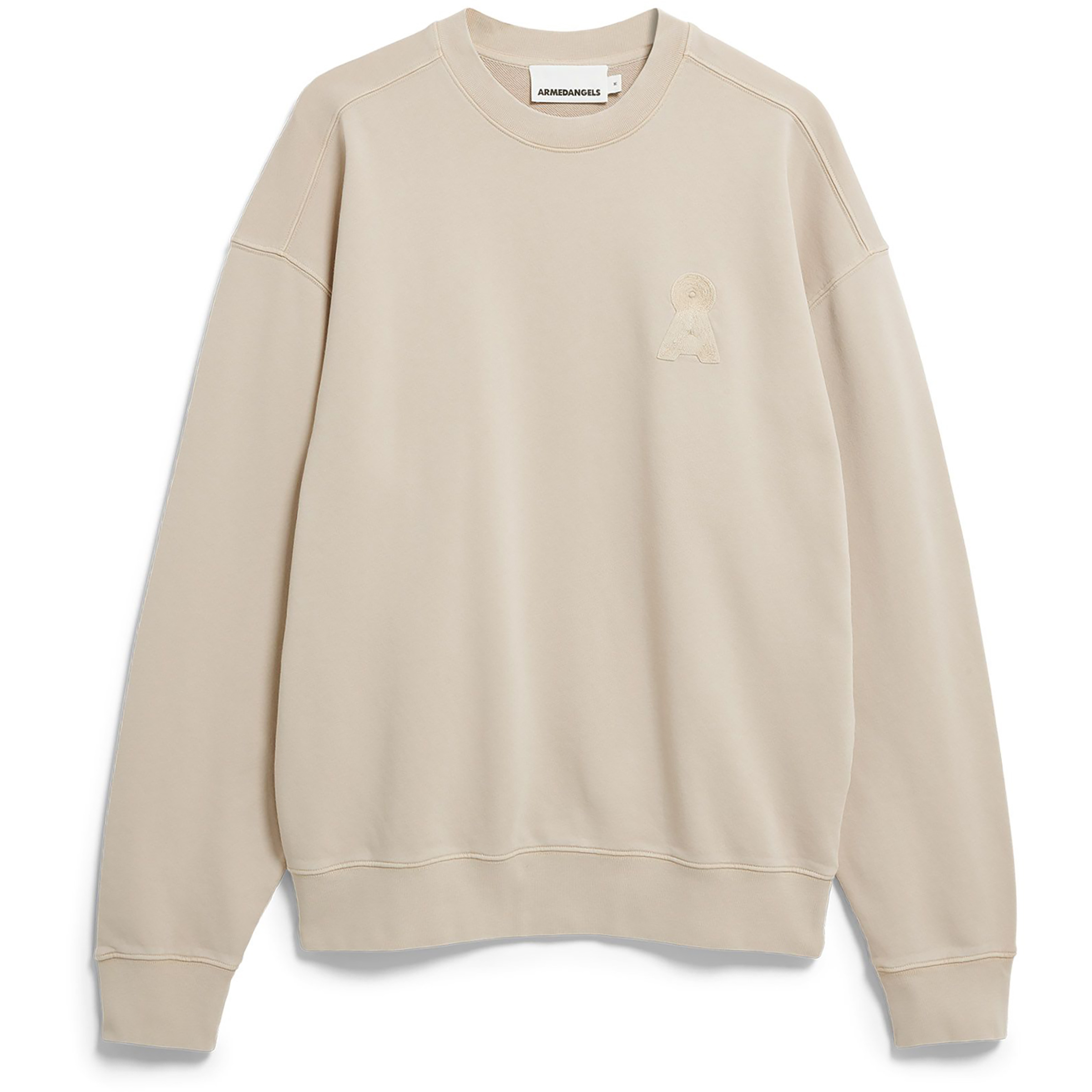 Armedangels Iconic å Gmt Dye Herren Pullover beige Größe M Lifestyle Hautfreundlich