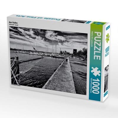 CALVENDO Puzzle Am Hafen | 1000 Teile Lege-Größe 64 × 48 cm Foto-Puzzle für glückliche Stunden