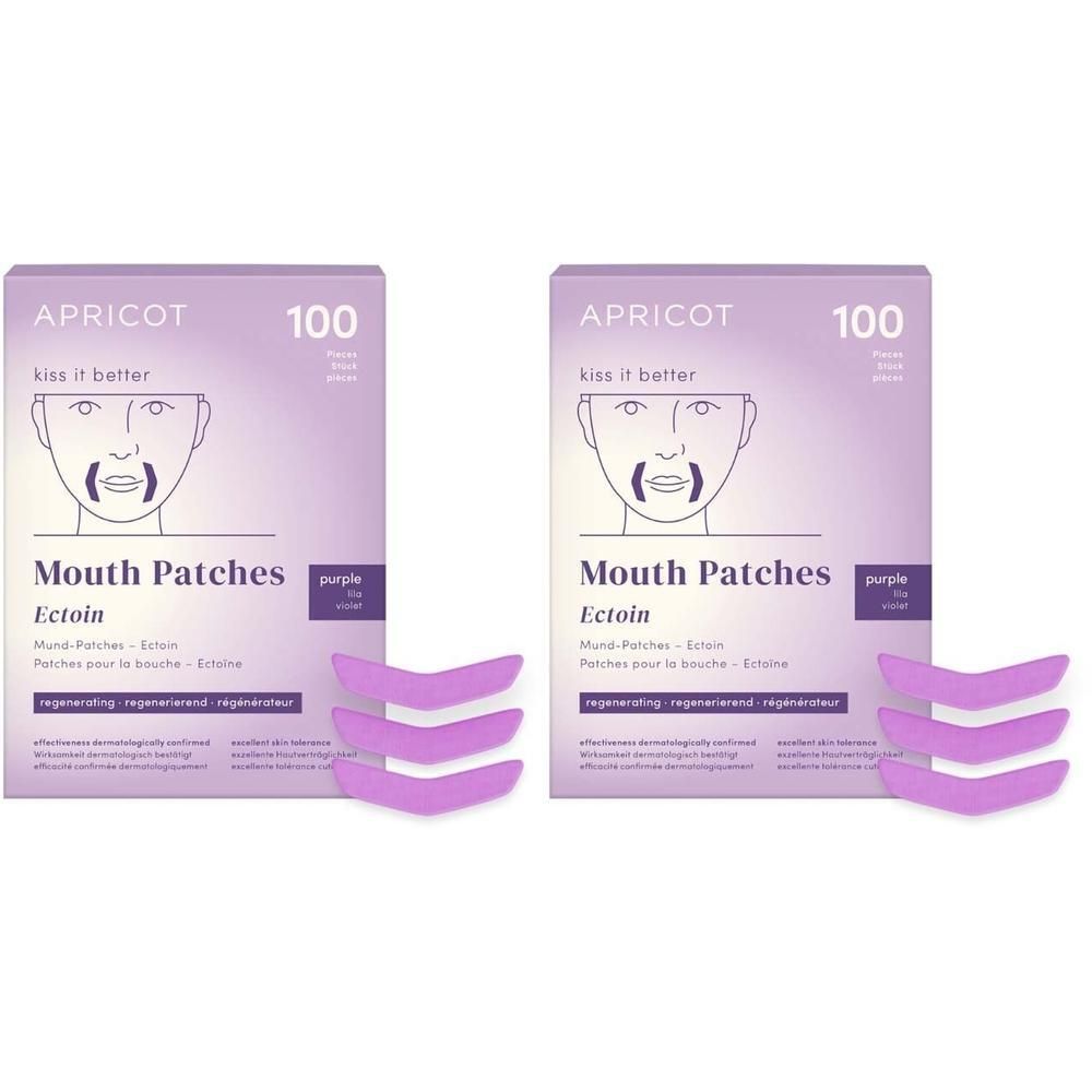 Apricot Mouth Patches Ectoin kiss it better 2x 2x100 St Pflaster