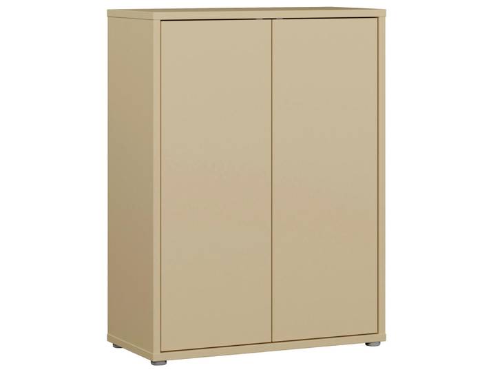 Carryhome Schuhschrank Alice Springs, Hellgelb, Kunststoff, 4 Fächer, 74.5x99.1x34.9 cm, Typenauswahl, stehend, Garderobe, Schuhaufbewahrung, Schuhschränke