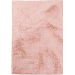 benuta Basic - Kunstfell-Teppich Furry Rosa 140x200 cm