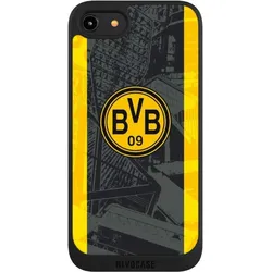 Nivocase Handyhülle für Apple iPhone 7 Hülle NIVOpure Case Schwarz BVB Borussia Dortmund Stadion (Apple iPhone 7), Smartphone Hülle, Schwarz