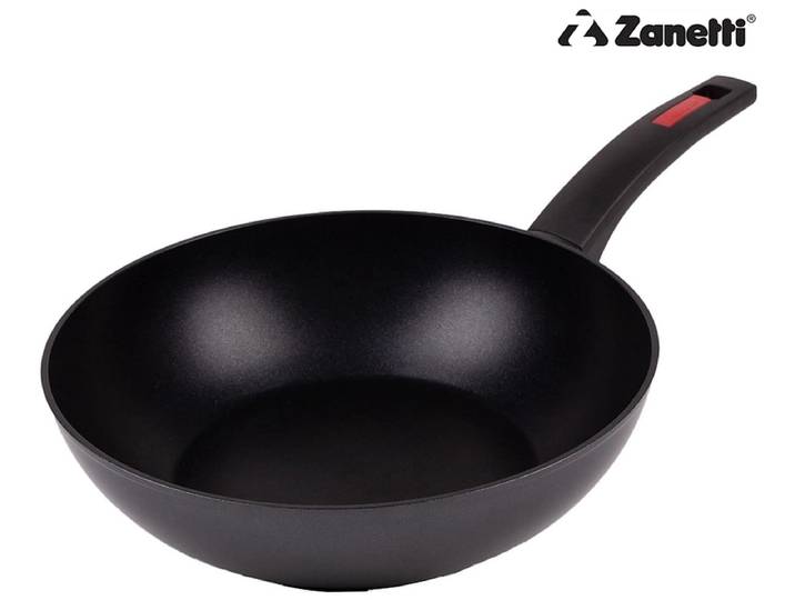 ZANETTI Wok EVOLUTION Ø28cm aluminium space schwarz
