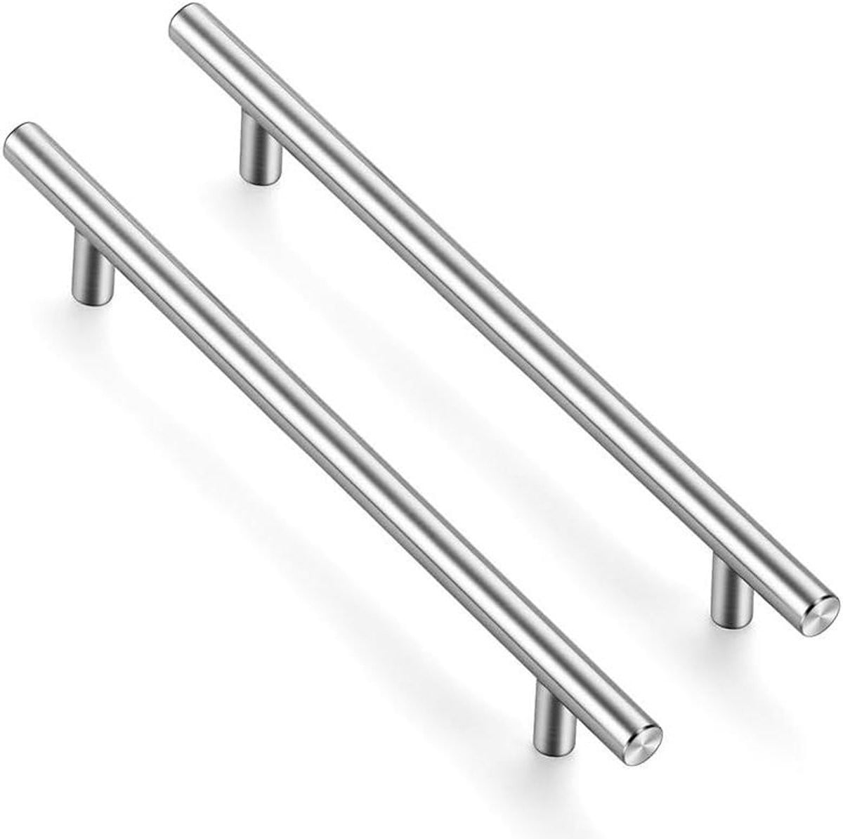 Meubelgrepen T-Bar Zilver - Roestvrij Staal - Kastgrepen met 192 mm Lochcentrum