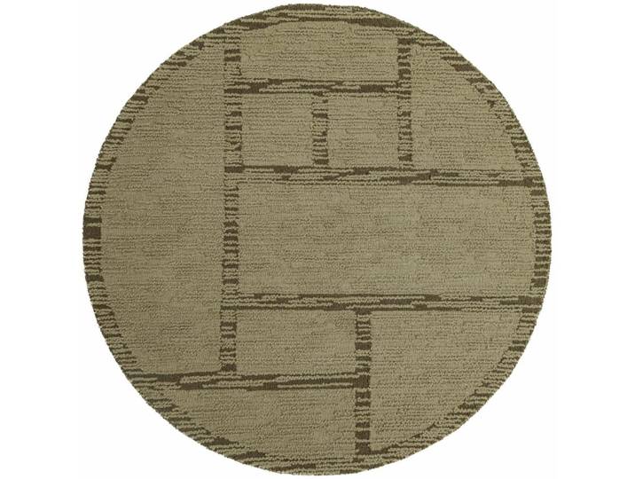 Tapis rond en laine pistache 160x160cm