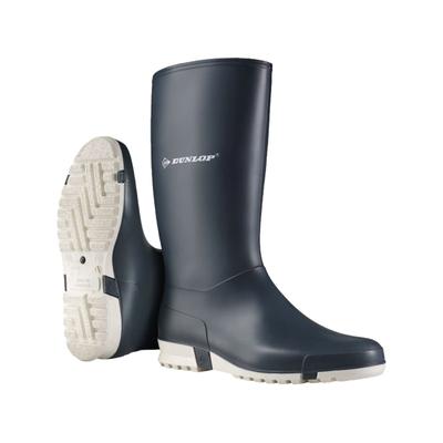 Gummistiefel DUNLOP "Sport", Mädchen, Gr. 33, grau (grau, weiß), Obermaterial: 100% PVC PVC., Schuhe Gummistiefel