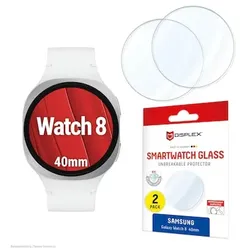 DISPLEX Samsung Galaxy Watch 8 (44mm) Schutzfolie, 2 Stück, Schutzglas