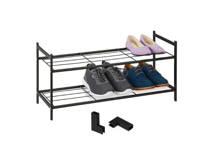 Relaxdays Metall Schuhregal stapelbar