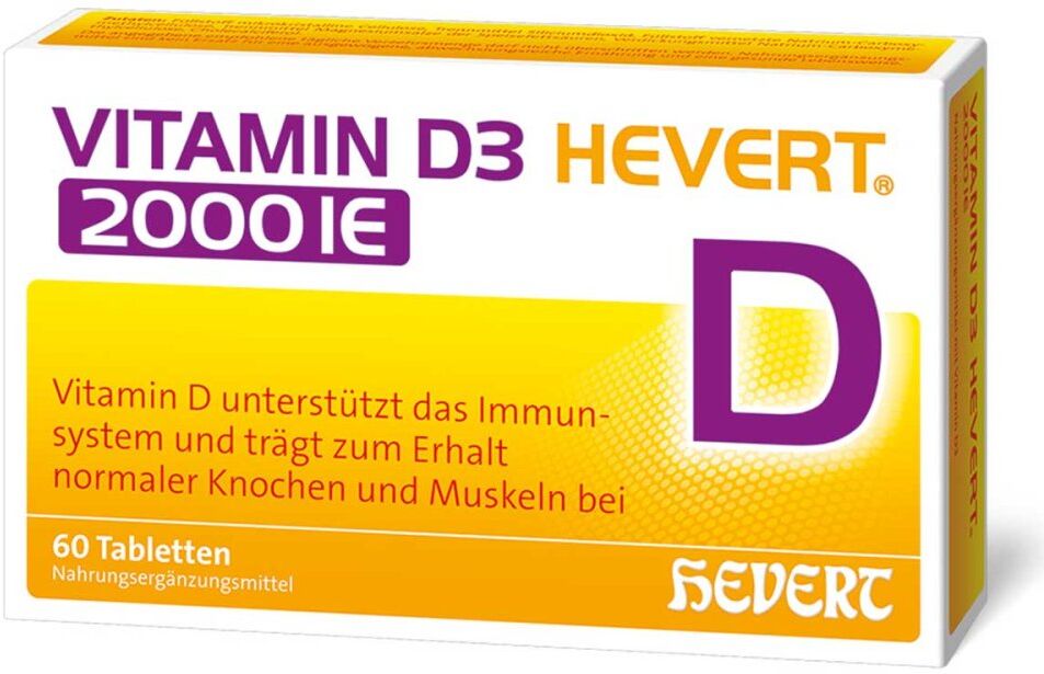 Vitamin D3 Hevert 2.000 I.E. Tabletten 60stk