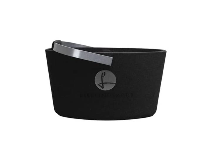 LIEBLINGSKORB Original Black Silber - ultraleichter, kippsicherer & formstabiler Einkaufskorb OHNE Deckel - Made in Germany - thermoisolierend & abwaschbar - ideal für Picknick & unterwegs