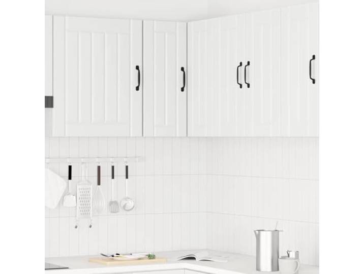 KTHLBRH Küchenschrank Lucca weiß Spanplatte 57 x 57 x 60 cm Wandmontage, maximale Kapazität 70 kg, praktische Türen, leicht zu reinigen