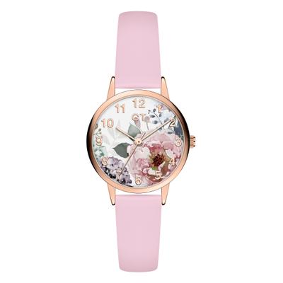 Quarzuhr COOL TIME "The Cool Flower Power", rosa (rosa, bunt, bunt), Armbanduhren, Kinder, roségoldfarben, Quarzuhr, Armbanduhr, Kinderuhr, Mädchen, analog