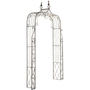 CLP Rosenbogen Aurora, bronze, aus Metall, freistehend, 143 x 248 x 30 cm