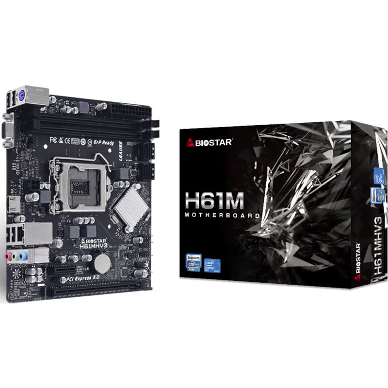 Biostar H61MHV3 Intel H61(B3) So.1155 DDR3 mATX Retail