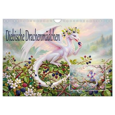 Diebische Drachenmädchen (Wandkalender 2027 DIN A4 quer), CALVENDO Monatskalender