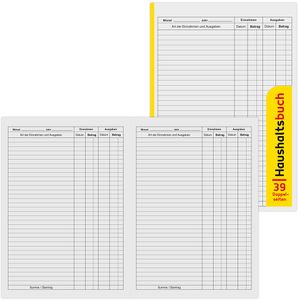Idena Haushaltsbuch 10846, A5, 39 Blatt