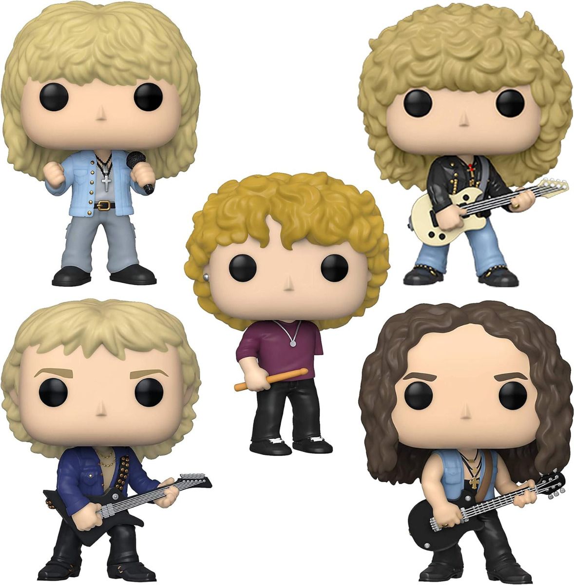 Funko Pop! Deluxe Albums: Def Leppard - Joe Elliott, Rick Allen, Rick Savage,