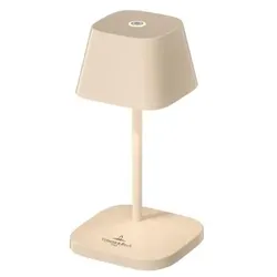 Villeroy & Boch Akku-Tischleuchte Neapel Nano Alu, Eisen, Stahl Metall Weiß Elfenbein
