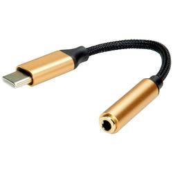 ROLINE GOLD Adapter USB Typ C - 3,5mm Audio, ST/BU, 0,13 m 12.03.3223