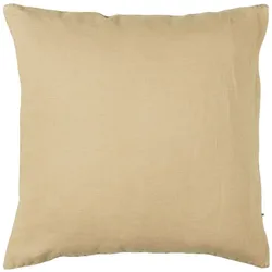 IB Laursen Leinen-Kissenbezug 50x50 cm einfarbig, 50 x 50 cm, cafe creme