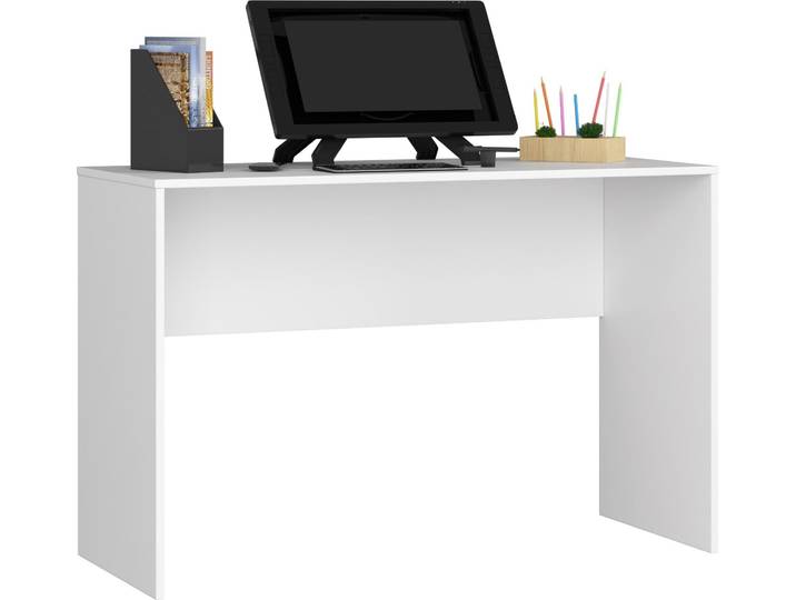 Bureau indépendant élégant B-17 blanc 120 cm