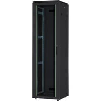 Netzwerkschrank Unique Serie - 600x800 mm (BxT), IT-Schrank schwarz, 22 Höheneinheiten