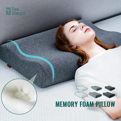 Uplifted Finds Ergonomic Contour Memory Foam Cervical Pillow 40 X 60 Cm white