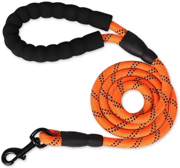 Inspire Picks GripMax Reinforced Dog Leash With Soft Comfort Handle orange 1cm 2m