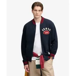 Superdry für Herren. M2014586A Bomberjacke Vintage Athletic marineblau (S), Lässig, Baumwolle