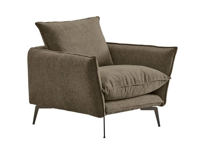 Livetastic Sessel, Braun, Metall, 96x84x100 cm, Made in EU, Wohnzimmer, Sessel, Sonstige Sessel