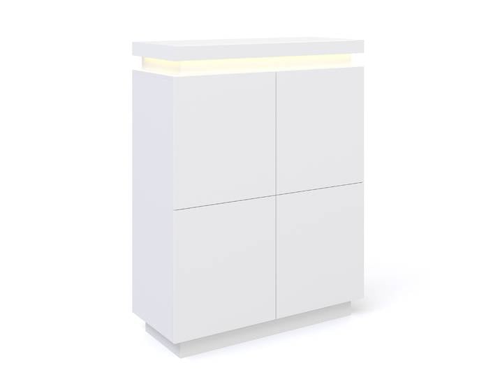 Kommode LED ENRICO 96 x 125 cm weiss