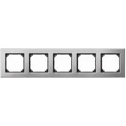 M-Plan Metallrahmen, 5fach (Platinsilber)