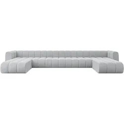 WOHNLANDSCHAFT modulares Sofa Joren-U3 - 501x177x70 cm Grau