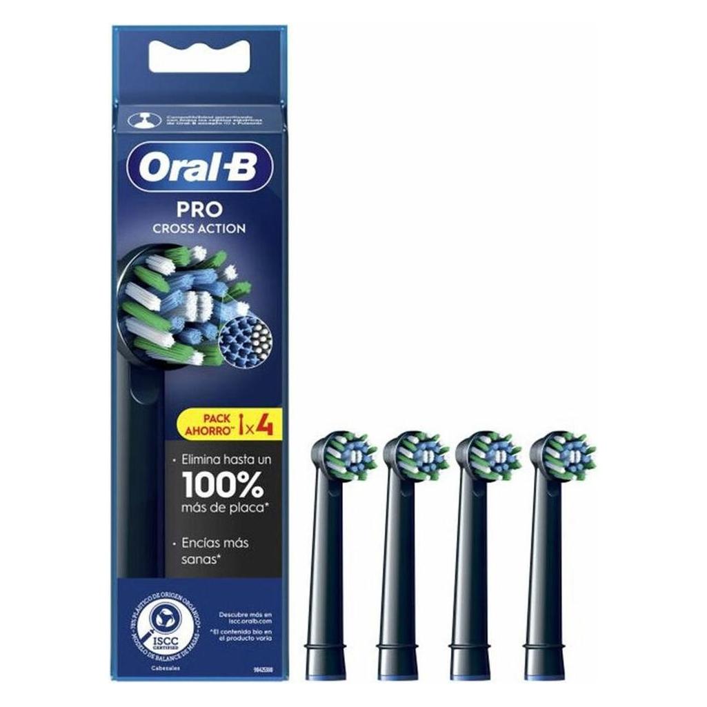 Oral-B CROSS ACTION cabezales #negro 4 u (4x) (CROSS ACTION)