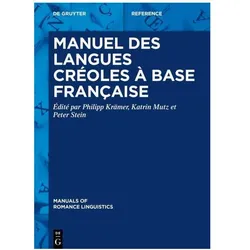 Manuel des langues créoles à base franç, Fachbücher von Philipp Krämer, Peter Stein, Katrin Mutz