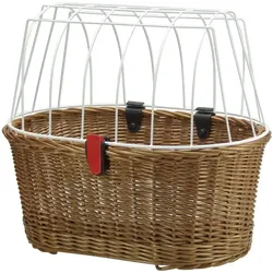 KLICKfix Doggy Basket zur Festmontage am Gepäckträger braun Tierkorb