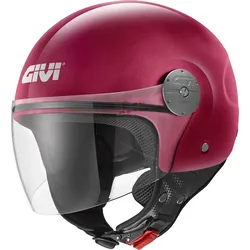 Givi 10.7 Mini-J Solid, Jethelm - Dunkelrot - S (56)