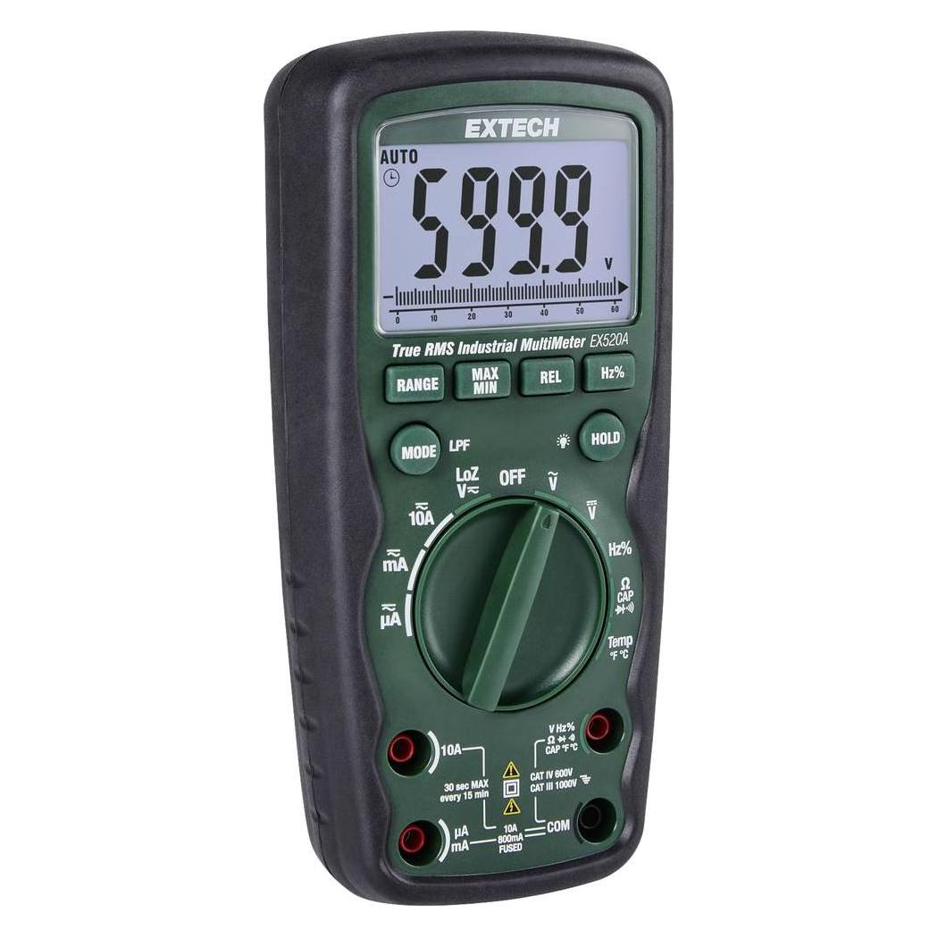 Extech EX520A Hand-Multimeter digital CAT IV 600V Anzeige (Counts): 6000 (CAT IV 600V, Hand-Multimeter) (EX520A)