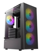 Antec BOITIER MOYEN TOUR ATX ANTEC AX27 ELITE RGB AVEC PANNEAU VITRÉ NOIR (0-761345-10205-6)