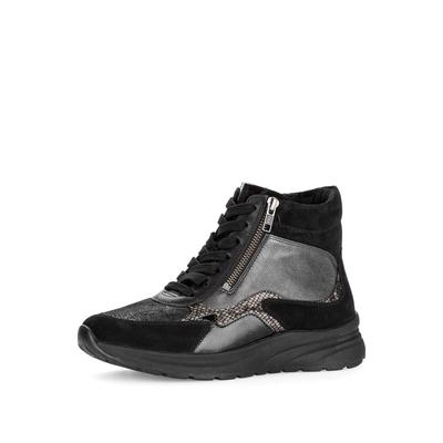 Sneaker GABOR "Sneaker high", Damen, Gr. 37,5, schwarz, Schuhe Sneaker